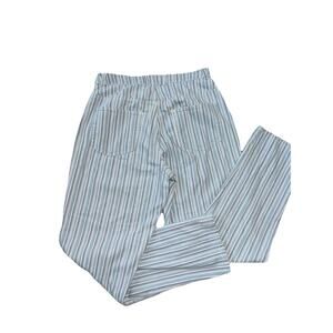 St.John's Bay Womens stretch striped straight leg multicolor jeans size 8 Cotton